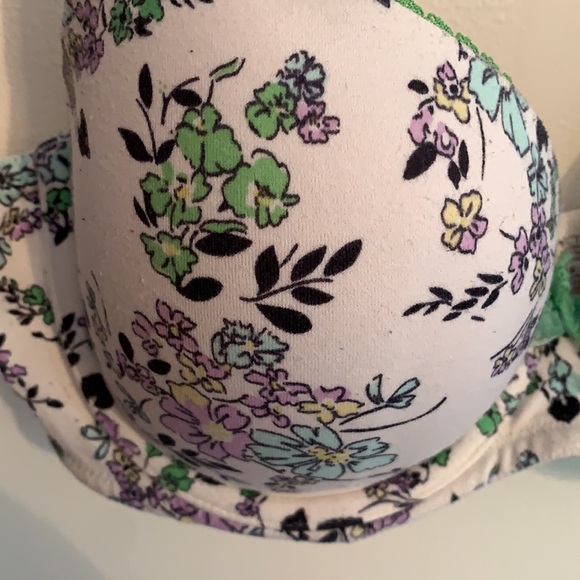 Body by VS Lined Demi Bra 36C Floral - Picture 2 of 5